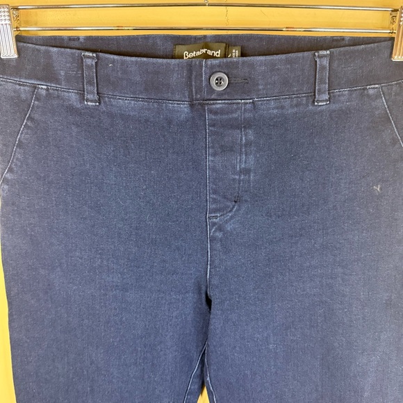 Betabrand Womens Pull On Flair Bootcut Denim Jeans Size Large Stretch Comfy - Picture 4 of 9
